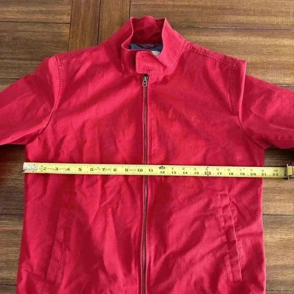 Brooks Brothers Red Fleece Full Zip Up Lightweight Jacket Men’s SZ M Red - Picture 9 of 15